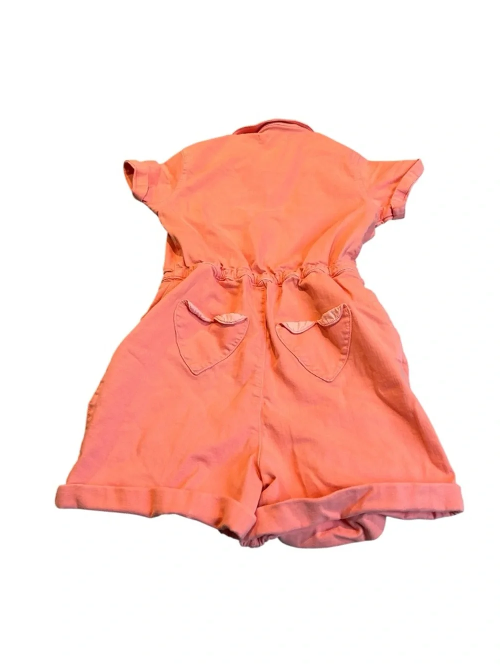 MINI BODEN peach romper